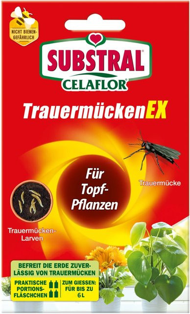 Substral Celaflor TrauermückenEx biologisches Mittel mit Neemöl, 4 x 7,5 ml - Bild 1