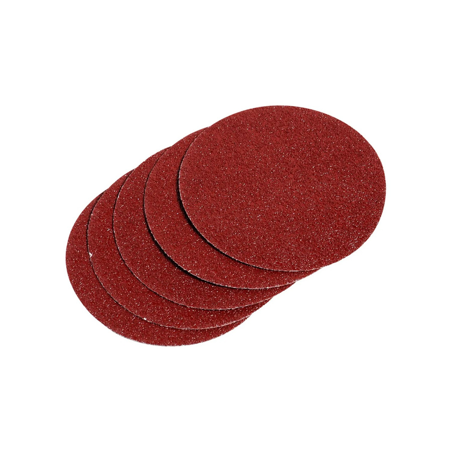 LUX-TOOLS Haftschleifauflagen ungelocht für Winkelschleifer, Durchmesser: 115 mm, Körnung: K 40, Farbe: Rot - Bild 2