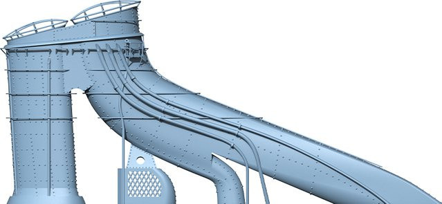 Yao's Studio Upgrade Parts Chimney für IJN Mogami Class Heavy Cruiser 14+y - Bild 1