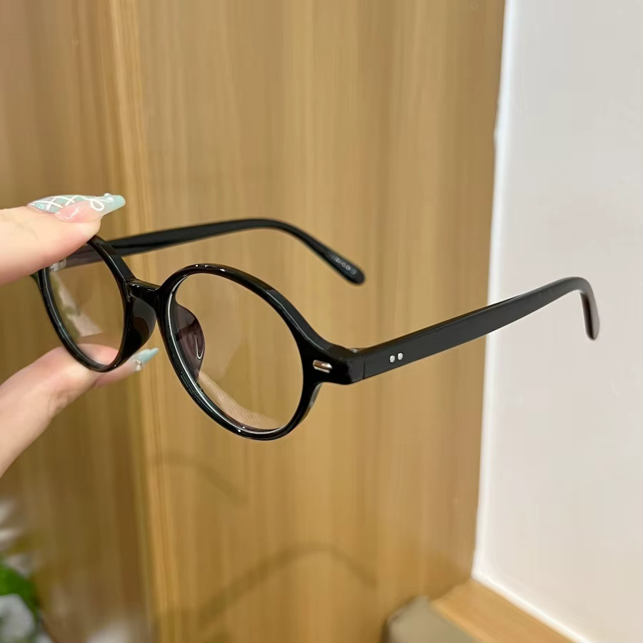 RELEN Korrektionsbrille, Damen, Nerd-Brille, Oval, Vollrand, Kunststoff, Schwarz - Bild 3