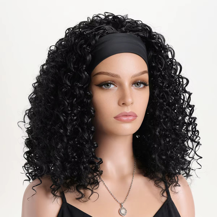 MAISI Lockenperücke, synthetisch, schwarzbraun, 16 Zoll - Bild 4