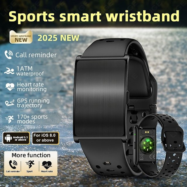 luxuglow Smartwatch Paar-Armband mit KI-Gesundheitsdatenanalyse und Herzfrequenz-Blutdruck-Monitor in Pink und Black - Bild 1