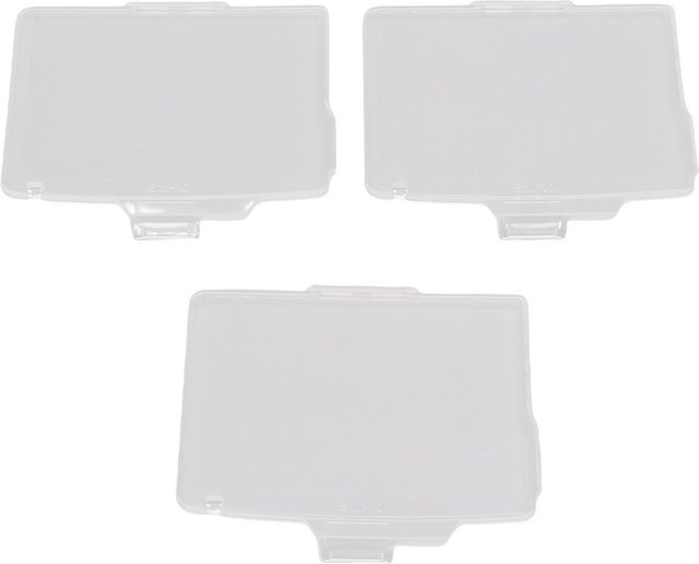 3 Stück Nikon BM-10 LCD-Bildschirmschutz ABS-Abdeckung für Nikon D90 DSLR in Weiß und Transparent - Bild 1