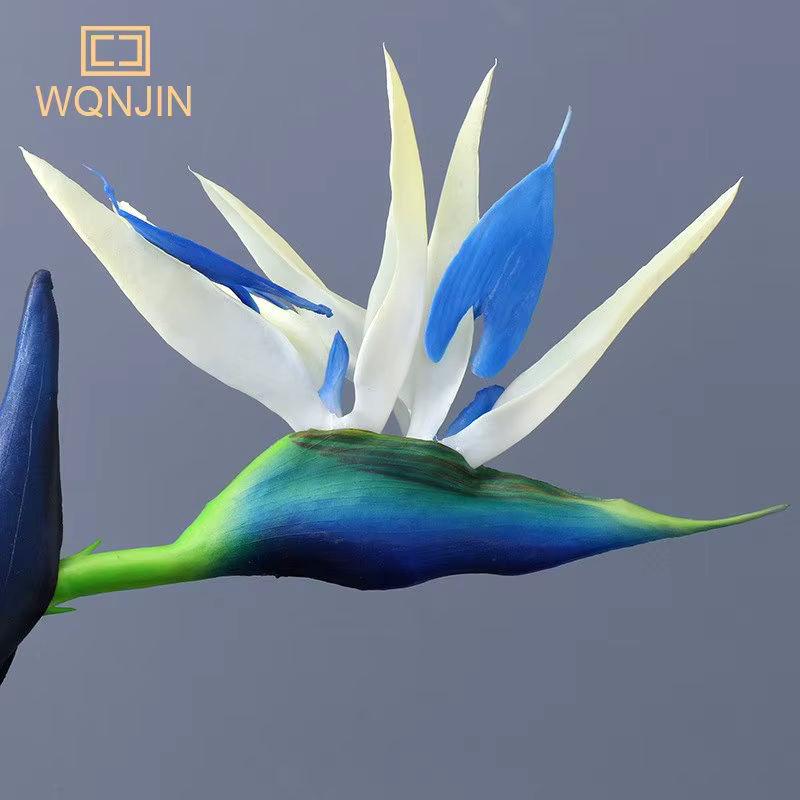 WQNJIN Künstliche Orchideen Zweige Blau aus PVC für Hochzeit und Event Dekoration - Bild 2