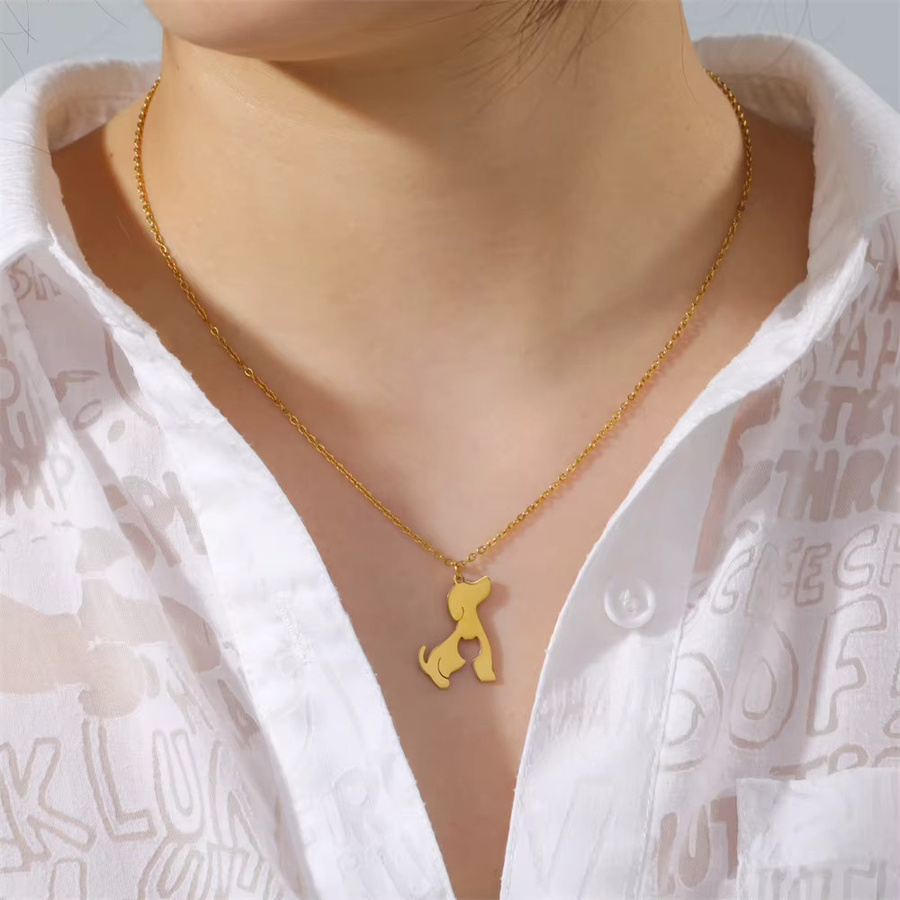 Cazador Anhänger Kätzchen, Edelstahl, Gold, Damen - Bild 1