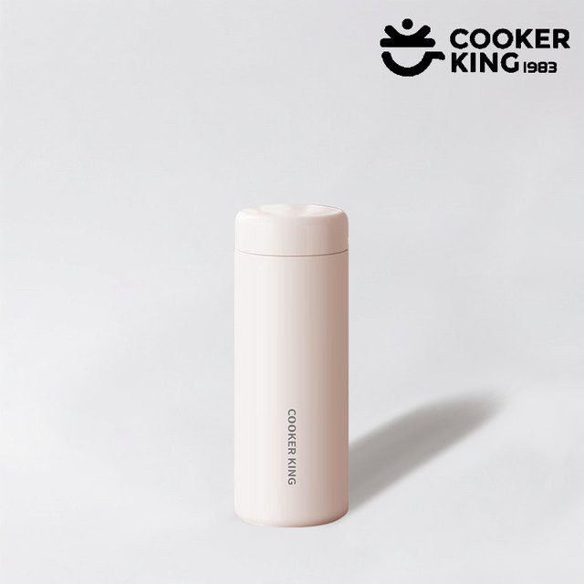 COOKER KING Thermoskanne aus Edelstahl 316 in Weiß, 360 ml minimalistischer Mini-Isolierbecher - Bild 1