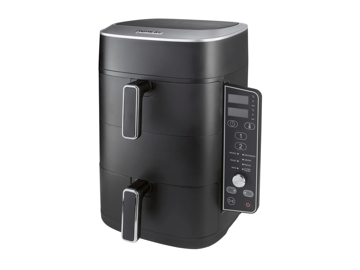 SILVERCREST Tower Air Fryer SHFDV 2470 A1 Dual Zone in Schwarz mit 2x 4,75 l Fassungsvermögen - Bild 3