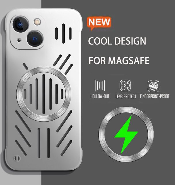 Magnetische Schutzhülle mit Wärmeableitung für Samsung Galaxy S25 S24 S23 Ultra Plus, MagSafe kompatibles PC Hard Cover, Blau - Bild 1