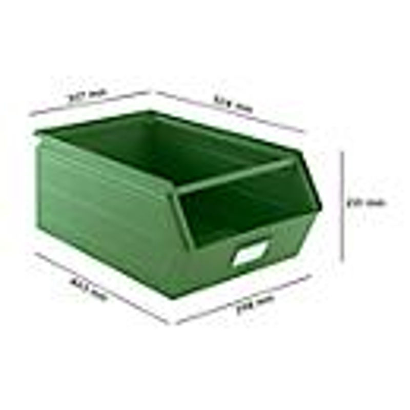 Schäfer Shop Select Sichtlagerkasten mit Tragestab in Resadagrün, B/T/H: 30,7 x 52,4 x 20,1 cm, 26 l - Bild 2