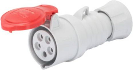 Gewiss GW62009FH CEE Kupplung 16A 415 V/AC in Weiß aus Kunststoff - Bild 1