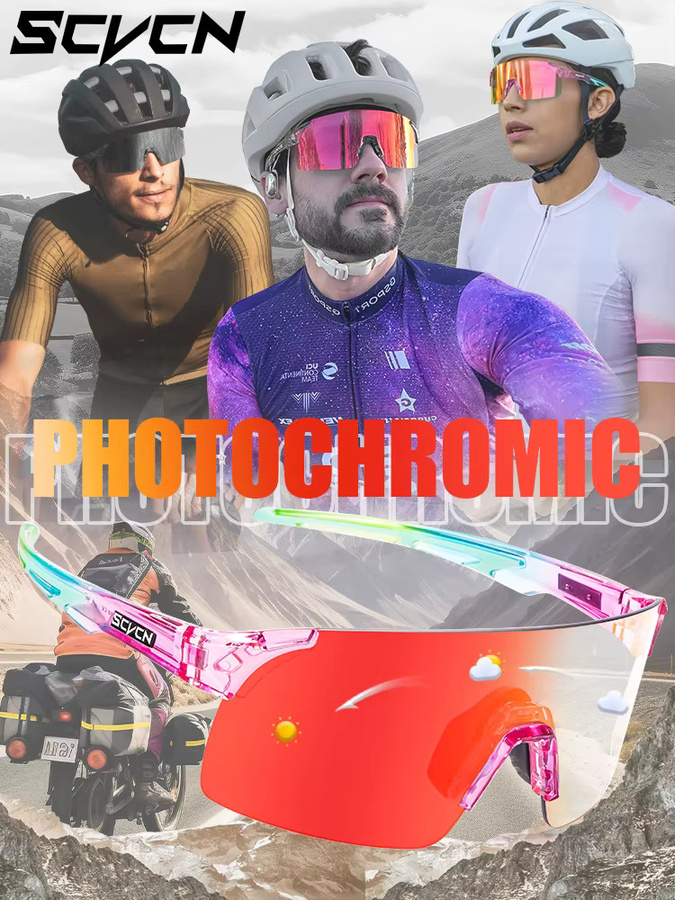 SCVCN Photochrome Fahrradbrille, Unisex, multicolour - Bild 6