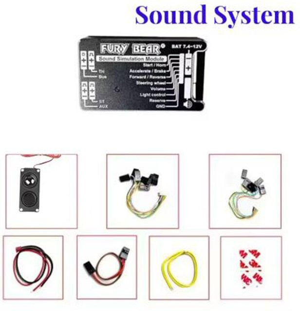 Nooxion Fury Bear Sound & Light Simulation System, 1:14, Zubehör - Bild 1