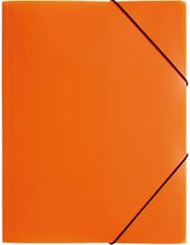Pagna Eckspannmappe DIN A4 aus Polypropylen in Orange - Bild 1