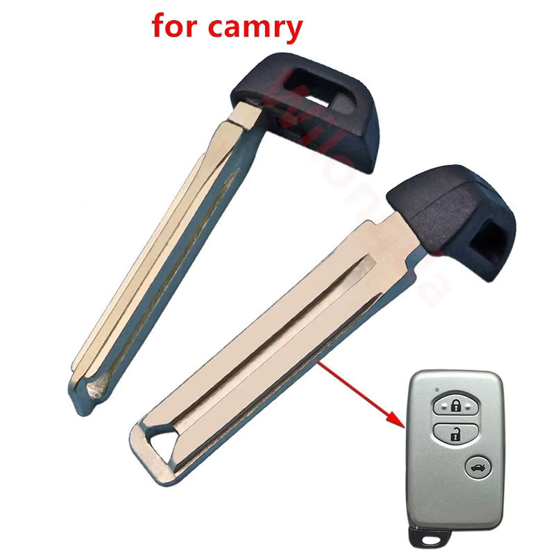 10 Stück Wilongda Notfall Smart Remote Key Blade für Toyota Smart Card Fernbedienung in Silber, passend für Camry, Rav4 und Lexus Cruiser - Bild 2