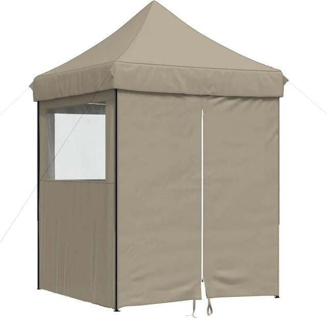 vidaXL Party-Zelt Taupe aus Oxford-Stoff H x B x T: 306 x 200 x 200 cm - Bild 1