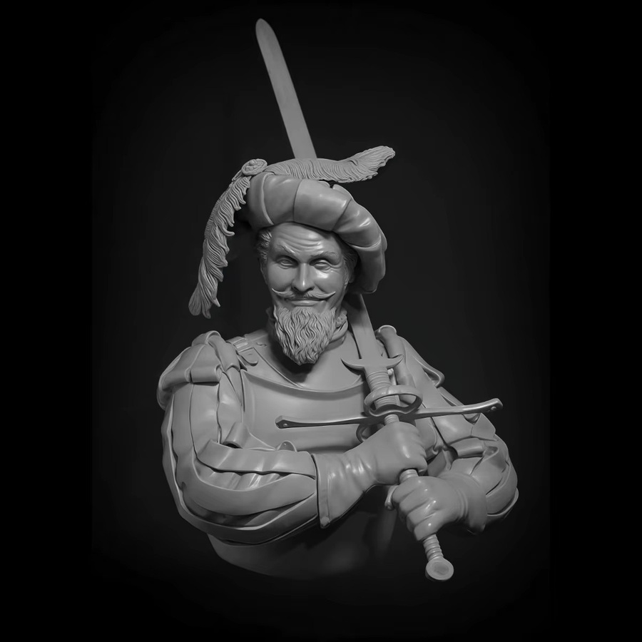 MEEKLION MODEL Söldnerbogenschütze Büste, Unbemalter Resin-Modellbausatz, Militär, Maßstab 1:10 - Bild 1