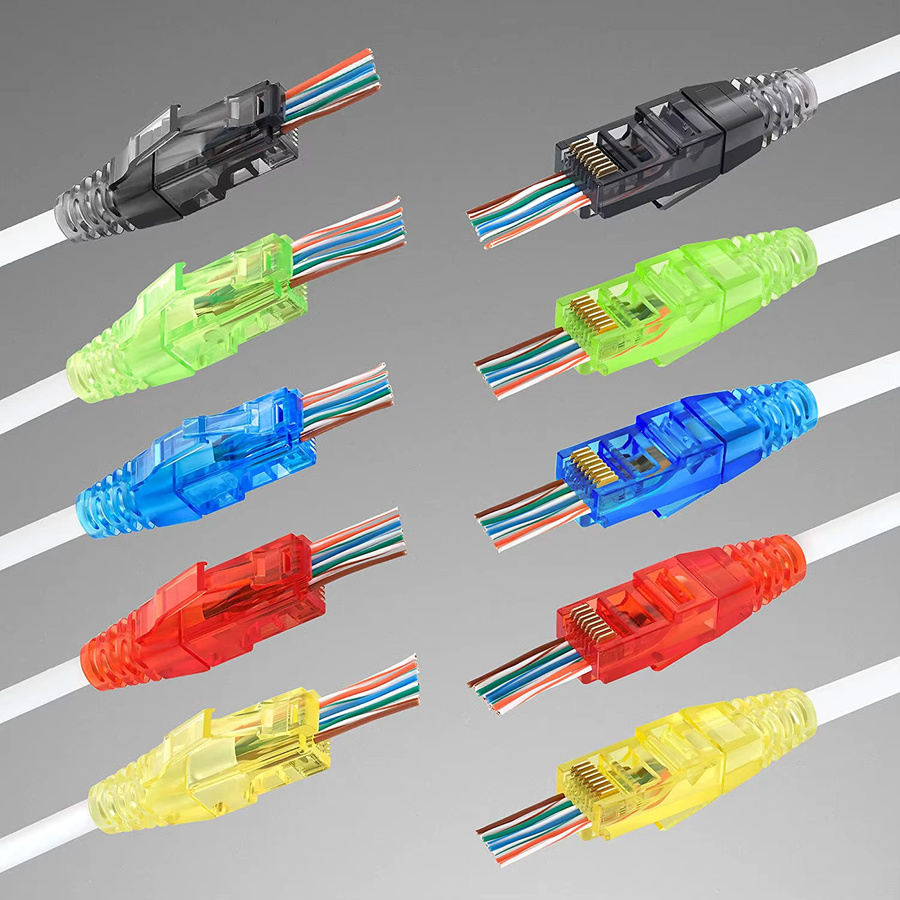 ZoeRax RJ45 CAT6 Zugentlastungs-Abdeckungen für Ethernet LAN-Kabel in Grün und Mehrfarbig - Bild 2