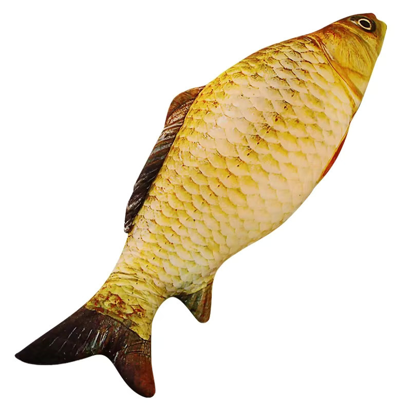 TotoJay Lustiger Fisch Plüsch, Karpfen Plüsch Kissen, 30/40 cm - Bild 2