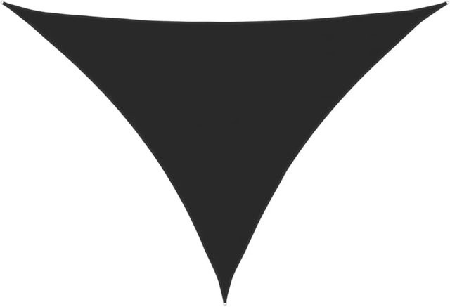 Furnicato Sonnensegel aus PU-beschichtetem Oxford-Gewebe, Dreieckig, Schwarz, B/T/H: 5 x 6 x 6 m - Bild 1