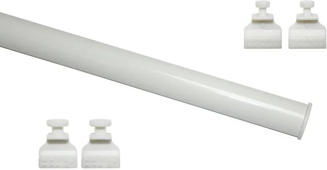 Gardinia Aluminium-Profil zum Klipsen für Flächenvorhangstoffe, weiß - Bild 1