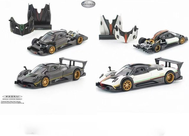 POP RACE Pagani Zonda R, Automodell, 1:64, Legierungs-Druckguss - Bild 1