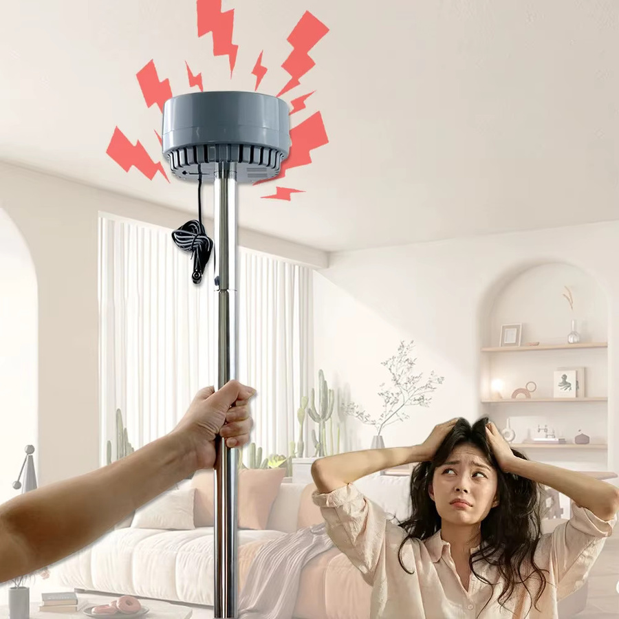 XMSJ Schalldämpfer zur Lärmreduzierung mit Fernbedienung in Grau mit EU-Stecker - Bild 3