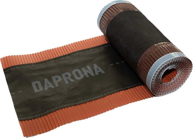 Daprona Firstband aus Aluminium in Rot zur Dachfirst-Abdichtung, Breite: 18 cm, Länge: 5 m - Bild 1