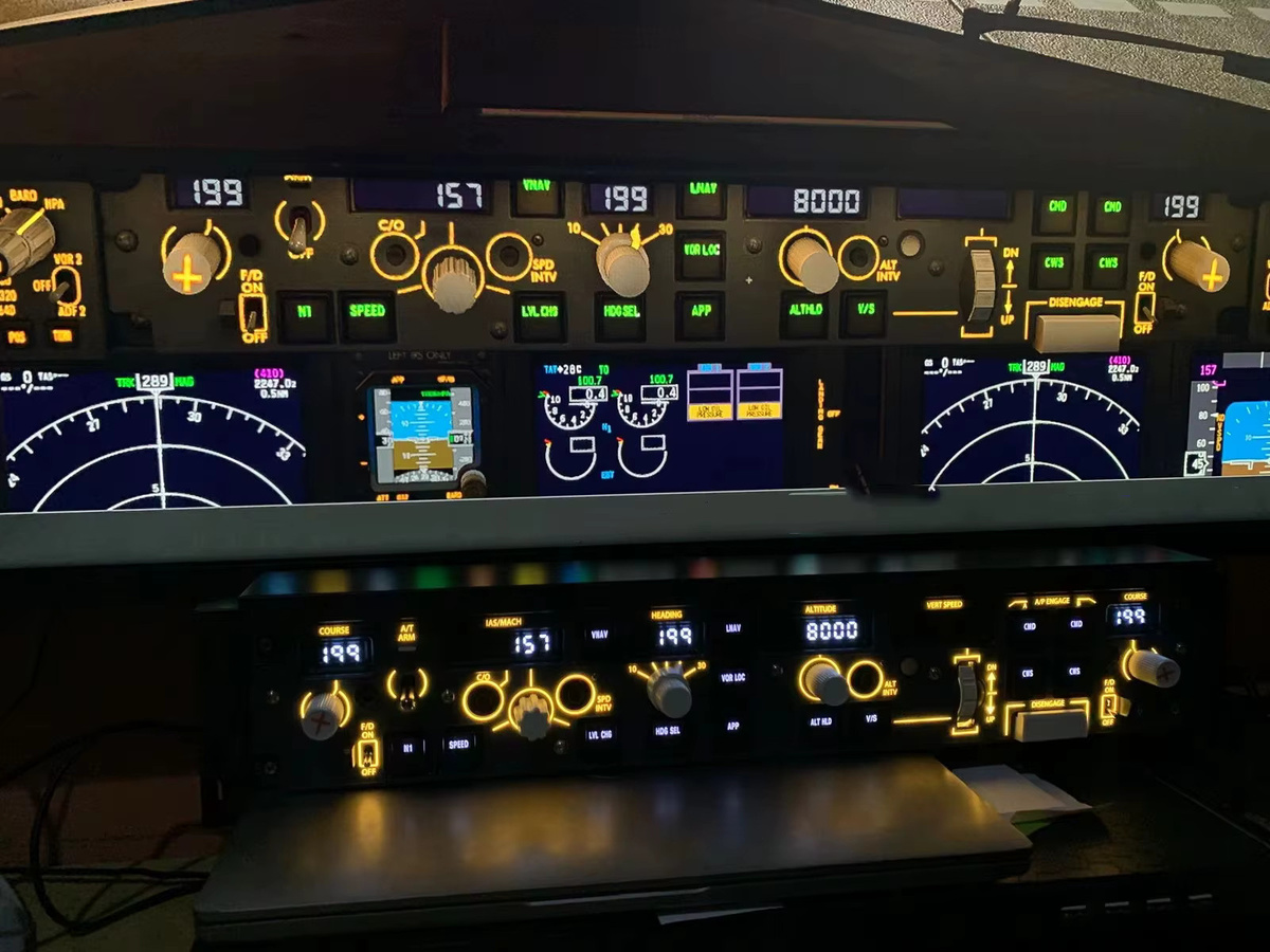 WINWING PAP3 Flugsimulator-Bedienfeld Standard Version mit automatischem Schalthebel in Schwarz für X-Plane und MSFS - Bild 4