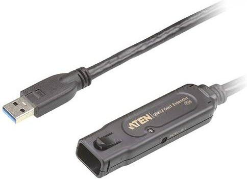 ATEN USB-Verlängerungskabel USB 3.2 Gen 1 Typ A (M) auf Typ A (W) mit Verriegelung, Schwarz, 15 m - Bild 2