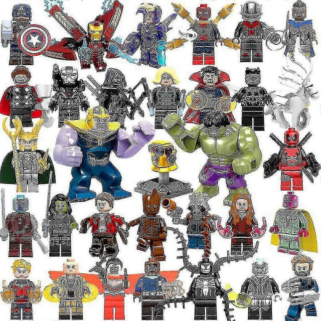 VRAUX Marvel Avengers Comic Mini Figuren Set, 32-teiliges Set, ab 6 Jahren - Bild 1