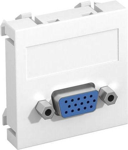 OBO Bettermann Abdeckung Multimediaträger, Weiß, B: 4,5 cm, H: 4,5 cm, T: 0,9 cm - Bild 1