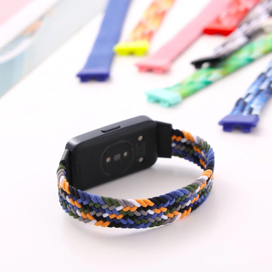 Uhrenarmband Nylon, Bunt, Unisex, für Huawei Band 8 und Band 9 - Bild 2