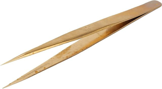 Toys Arts Pinzette Messing, Anti-Magnet, Isoliertspitzen, beige - Bild 1