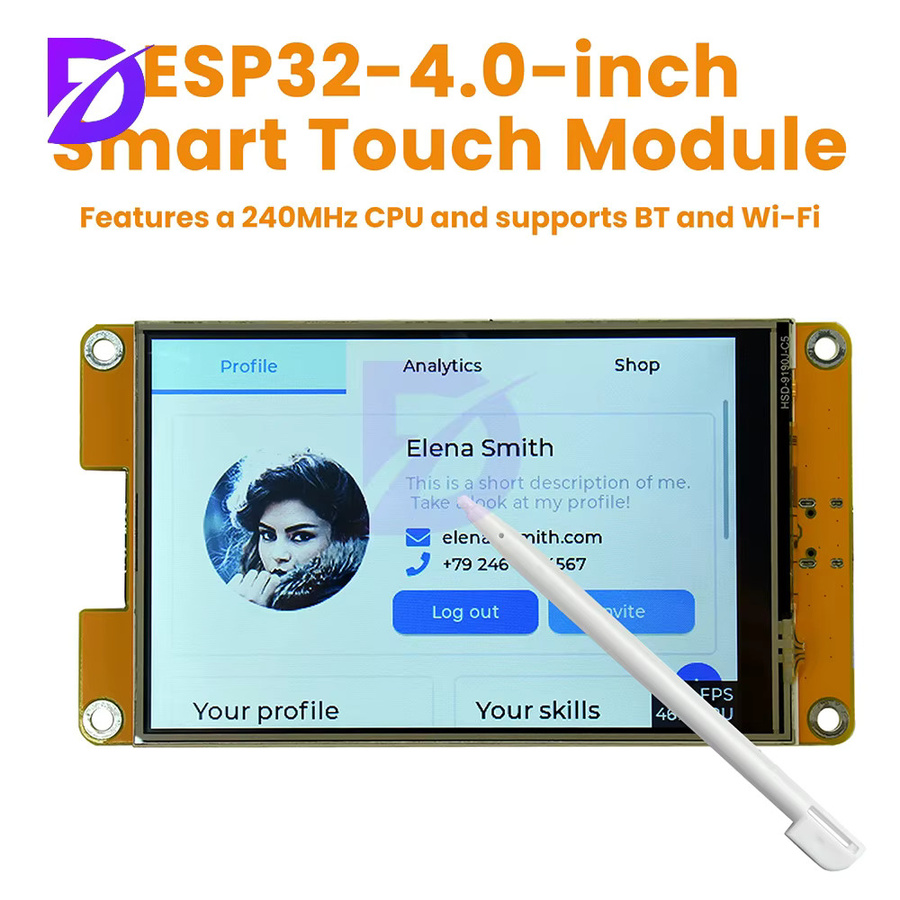 Espressif ESP32 WiFi Bluetooth Entwicklungsboard mit 4,0 Zoll ST7789 Display und ESP32-WROOM-32E Modul - Bild 2