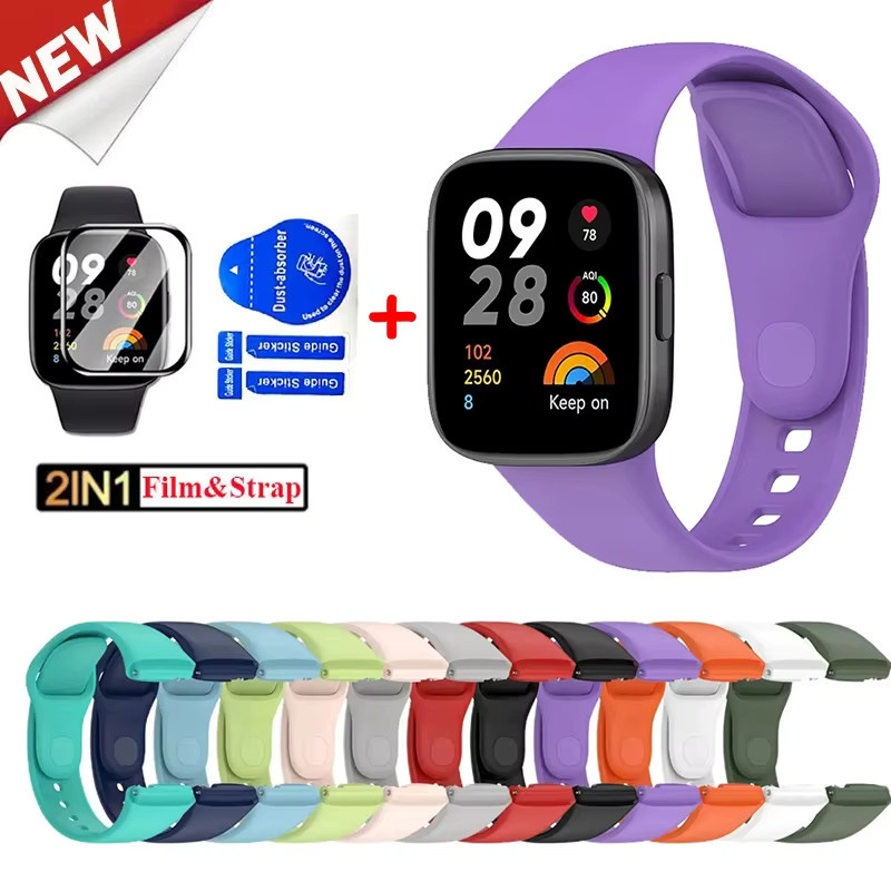 Xiaomi Uhrenarmband Silikon, Orange, Redmi Uhr 3 Lite, Xiaomi Redmi Uhr 3 Aktive - Bild 4