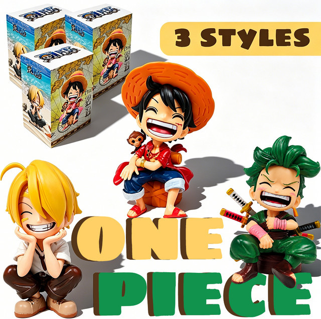 Bandai One Piece Monkey D Luffy Roronoa Zoro, Einzelfigur, Kunststoff - Bild 1