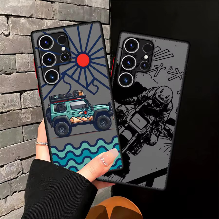 Cartoon Auto Schutzhülle für Samsung Galaxy S25 S24 S23 S22 S21 S20 Ultra Plus FE in Multicolour - Bild 3