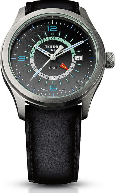 Traser Herrenuhr, Quarz, Edelstahl, 42 mm, 10 ATM - Bild 1