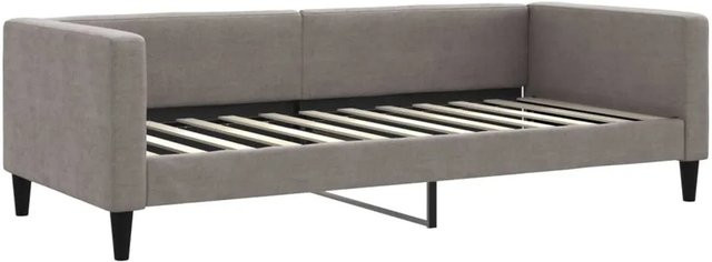 vidaXL Tagesbett in Taupe, modernes Polsterbett für Wohnzimmer oder Schlafzimmer, B/T: 90 x 200 cm - Bild 1