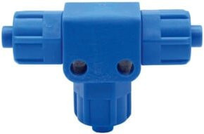 Riegler T-Verbinder starr aus Kunststoff für Schlauch 6/4 mm in Blau - Bild 1