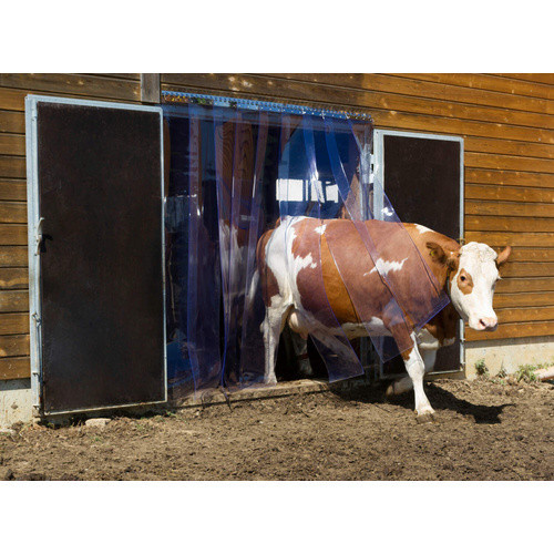 Kerbl Streifen-Vorhang transparent aus PVC, Rolle 25 m, Breite: 30 cm - Bild 2