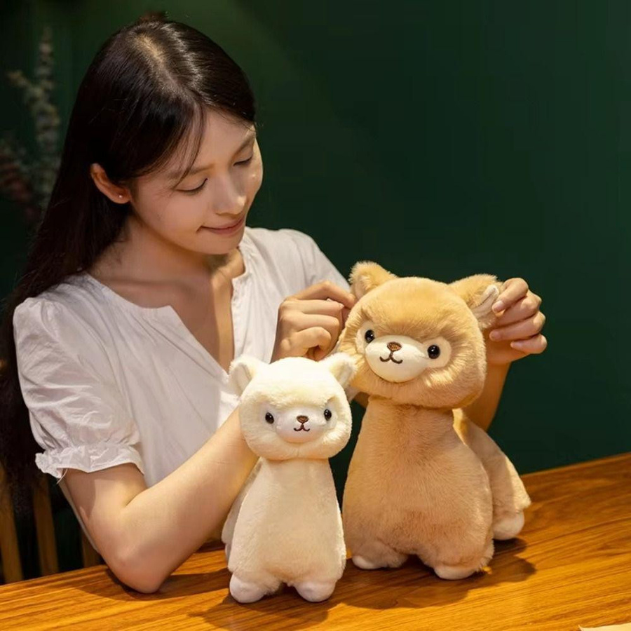Yiran bag Alpaka-Plüschtiere Plüsch-Lama-Puppen aus PP-Baumwolle 2-14 Jahre - Bild 5