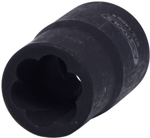 KS Tools 1/2 Zoll Spiral-Profil-Kraft-Stecknuss aus Chrom-Molybdänstahl in Schwarz mit 13 mm - Bild 1