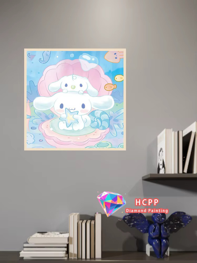 TOPTOY Cinnamoroll Diamond Painting Set DIY 5D Mosaik Kunstgeschenk Multicolour - Bild 2