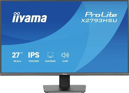 Iiyama ProLite X2793HSU-B1 Full-HD IPS-Monitor, 27 Zoll, 120Hz, Schwarz - Bild 1