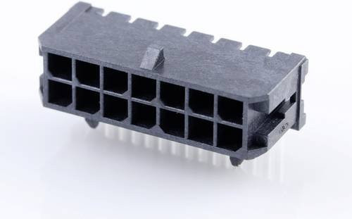 Molex Einbau-Stiftleiste Standard Schwarz 14-polig mit 3mm Rastermaß - Bild 1
