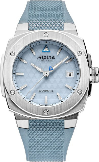 Alpina Herrenuhr, Solar, Edelstahl, 38 mm, Blau, 10 ATM - Bild 1