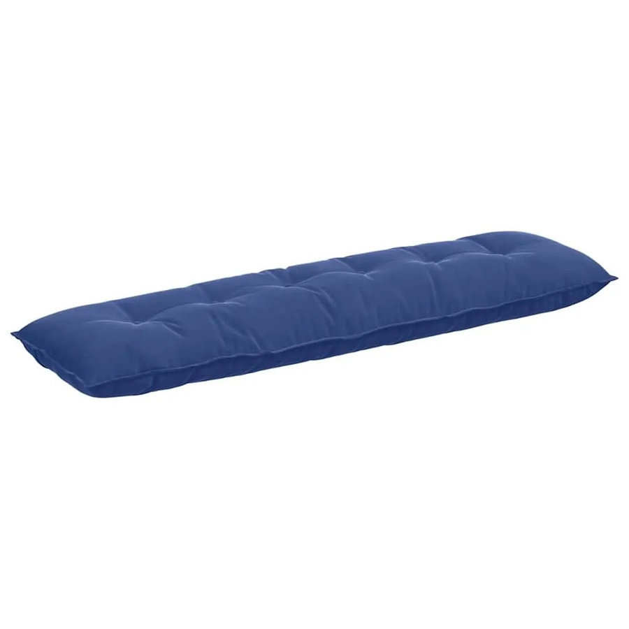 vidaXL Rückenkissen aus Cordstoff in Blau, Breite: 180 cm, Höhe: 50 cm - Bild 2