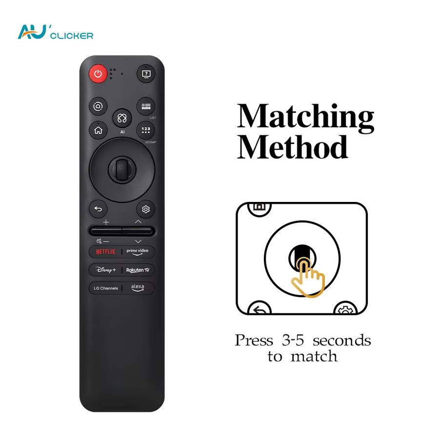 LG Smart TV Magic Remote Fernbedienung mit Sprachzeigerfunktion AKB76046603 in Schwarz für die GA/GC-Serie - Bild 5