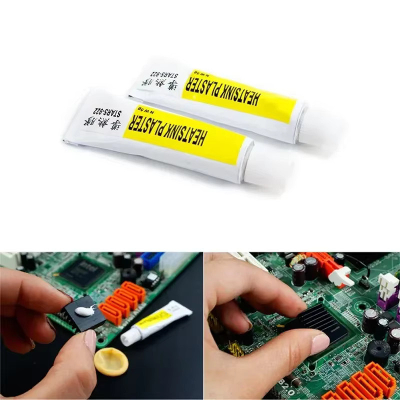 ZEXEF Wärmeleitpaste schwarzer Silikonkleber mit Klebeapplikator 5 g für Kühlung von VGA, RAM, LED und IC-Pads - Bild 3